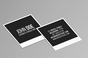 Square Photography Business Card 2