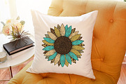Sunflower Western PNG, an Illustration by Sublimation Artist (Thumbnail 5 of 9)