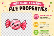 Kawaii Snacks Clipart PNG Collection, a Food Illustration by QM_ART (Thumbnail 4 of 4)