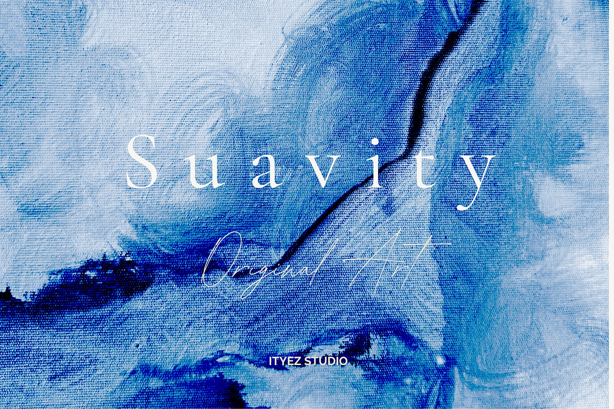 Blue Abstract Modern Artwork, a Texture Illustration by Ityez Studio (Photo 2 of 12)