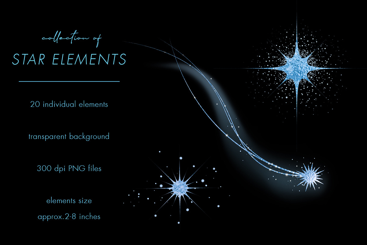 Cold Blue Cosmic PNG Overlays, an Object Graphic by PixelJungle (Photo 2 of 4)