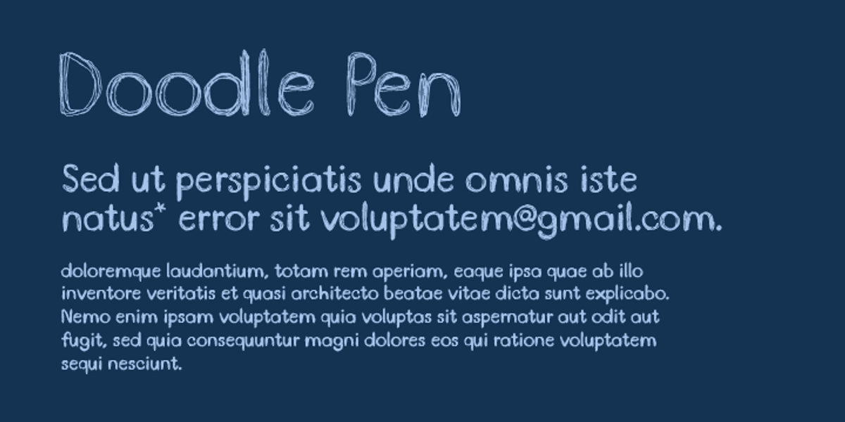 DoodlePen, a Font by Letters & Numbers (Photo 4 of 4)