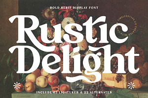 Rustic Delight - Bold Serif Font, a Serif Font by timelesstype.co