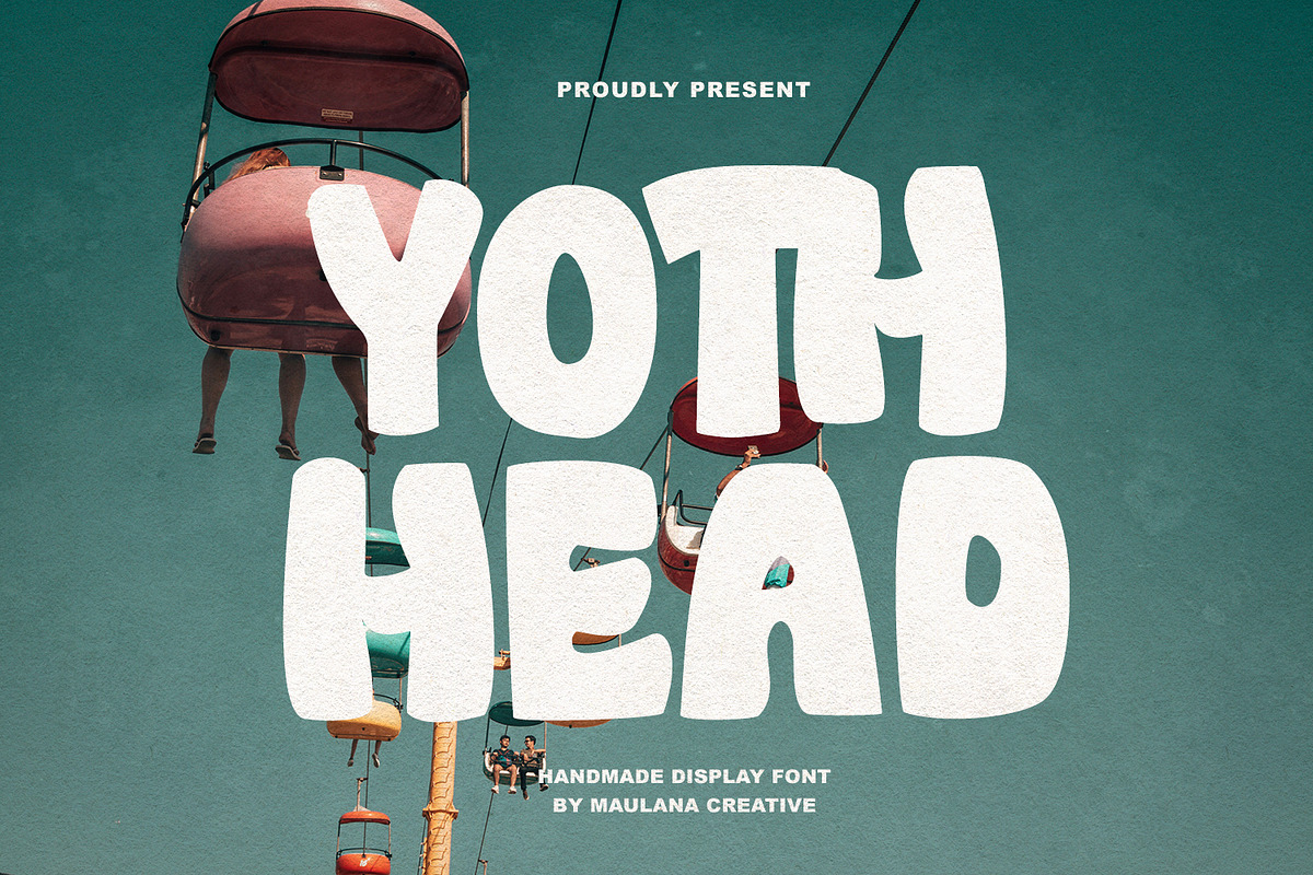 Yoth Head Handmade Display Font, a Sans Serif Font by Maulana Creative (Photo 1 of 5)