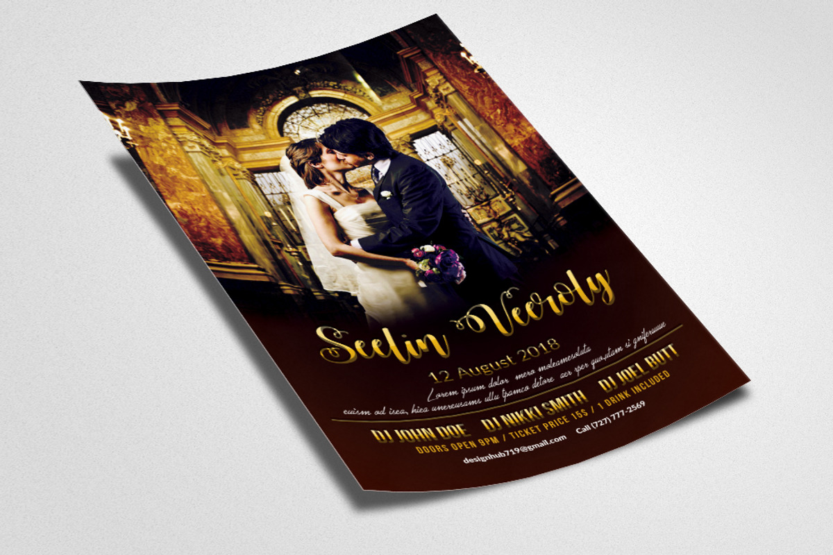 Wedding Planner Flyer Templates, a Flyer Template by Psd Templates (Photo 2 of 2)
