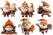 Cute Santa Claus & Friends Christmas, an Illustration by Craft Nest (Thumbnail 3 of 8)