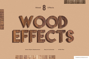 8 Wood Text Effects