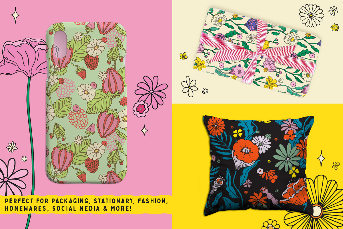 Groovy Garden Graphic Collection, a Pattern Graphic by rouxsupplyco (Photo 5 of 10)