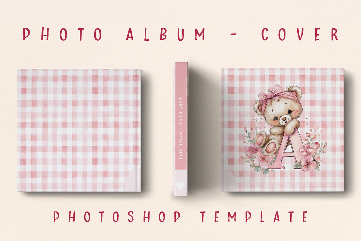 PHOTO ALBUM COVER | Photoshop, a Magazine Template by Advina Store (Photo 2 of 2)