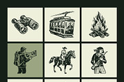 325 Vintage Adventure and Travel, a Transportation Illustration by Creative Stall (Thumbnail 10 of 22)