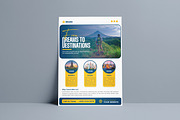 Travel Promotional Flyer Template, a Flyer Template by vectorlnk (Thumbnail 4 of 4)
