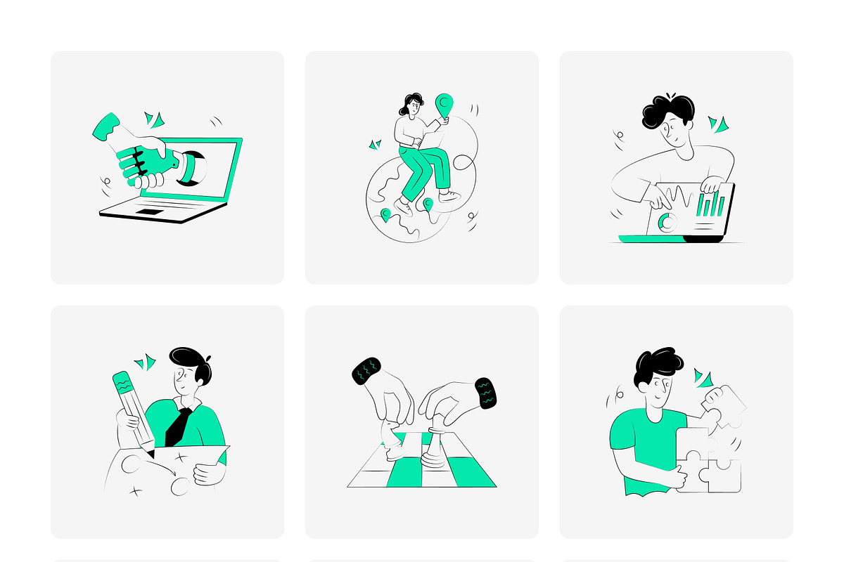 Business Illustrations Bundle, a Finance Illustration by Brickclay (Photo 16 of 19)