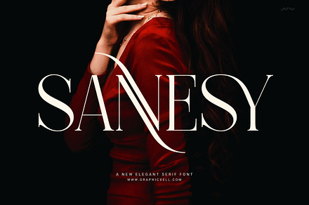 Sannesy Elegant Serif Font, a Serif Font by Graphicxell