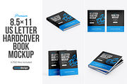 US Letter Hardcover Book Mockup, a Books & Magazine Mockup by SimplDesign (Thumbnail 1 of 13)
