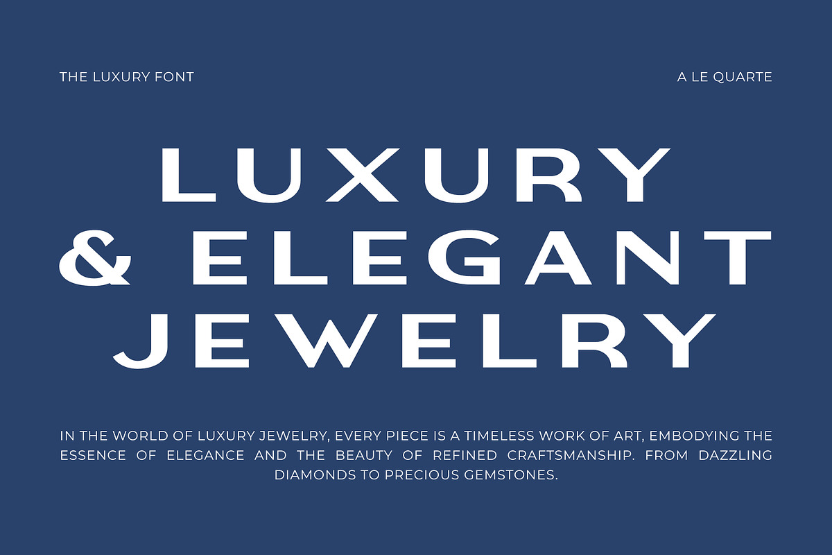 Le Quarte - Modern Luxury Sans Serif, a Sans Serif Font by Typia Nesia (Photo 4 of 12)