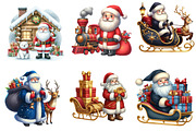 Christams Santa Claus Clipart, an Illustration by Designworld (Thumbnail 2 of 6)