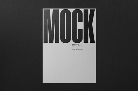 Poster Mockup / Letterhead Mockup, a Product Mockup by MockMock Mockups
