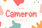 Cameron is a cute handwritten font, a Handwritten Font by Brown Cupple (Thumbnail 1 of 7)
