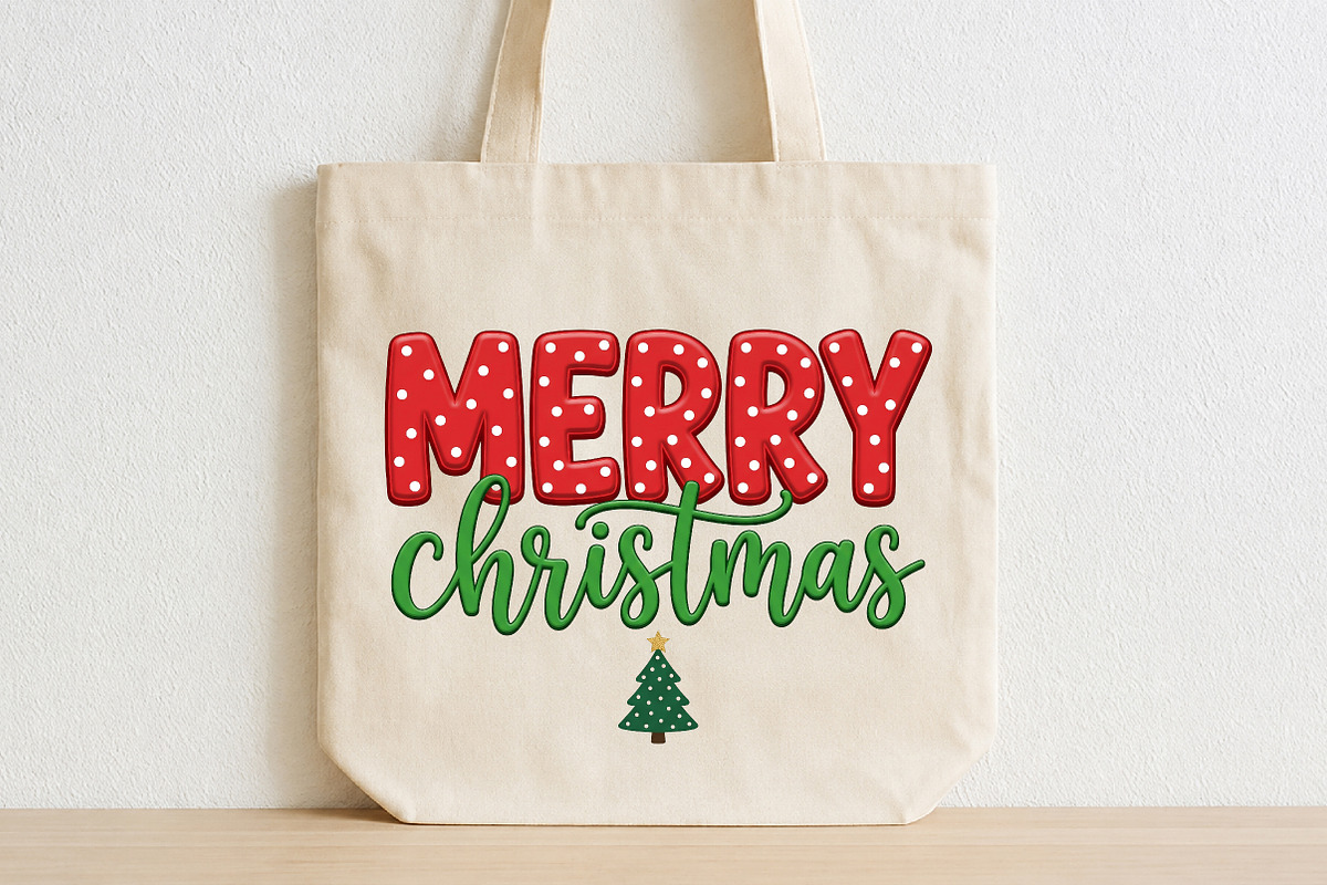 Merry Christmas PNG, a Seasonal Illustration by CraftArtStudio (Photo 2 of 4)