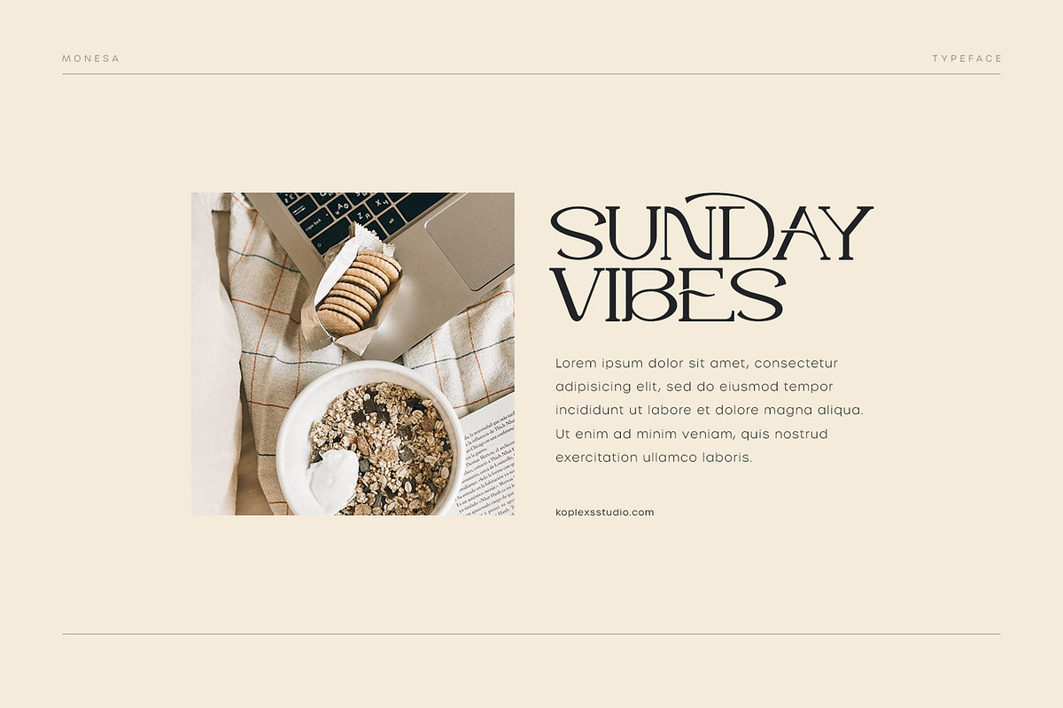 Monesa - Luxury Modern Serif Font, a Serif Font by Koplexs Studio (Photo 3 of 12)