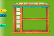 Game wooden shelf windows set, a Templates & Theme by julia_musdotter (Thumbnail 14 of 20)