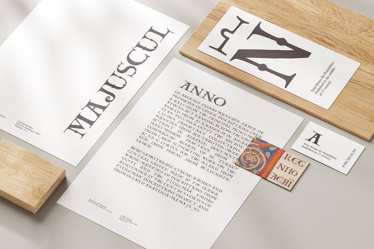 Carolingian Majuscule medieval font, a Serif Font by kaer_shop (Photo 9 of 11)