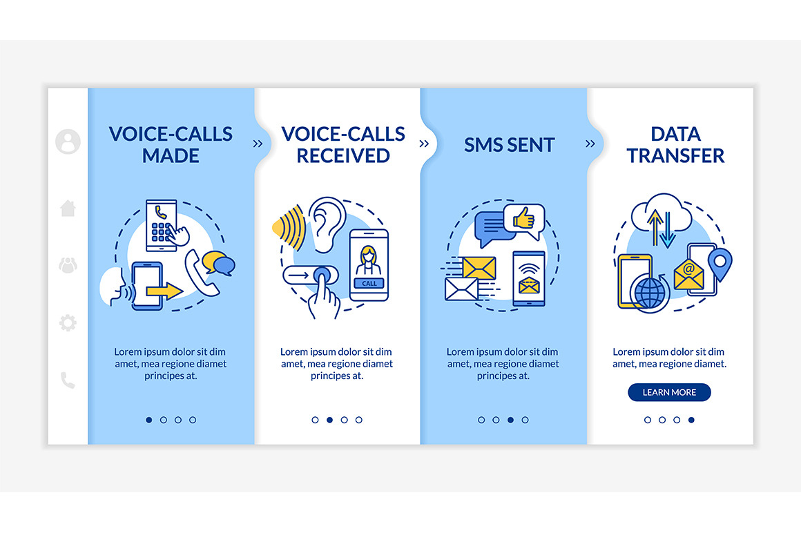 Voice-calls and messages template, a Templates & Theme by IMG Visuals