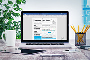 Company Fact Sheet | Word & Indesign, a Flyer Template by obayes (Thumbnail 3 of 3)
