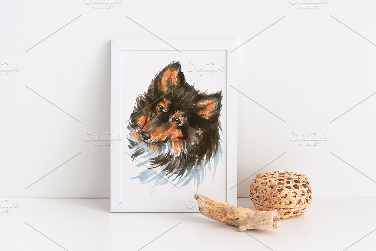 Dogs and Cats portraits, an Animal Illustration by ViktoriArt (Photo 5 of 7)