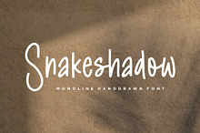 Snakeshadow Monoline Handdrawn Font