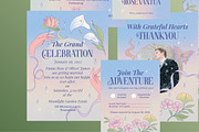 Whimsical Wedding Package - 7, an Invitation Template by Squirrel92 (Thumbnail 2 of 7)