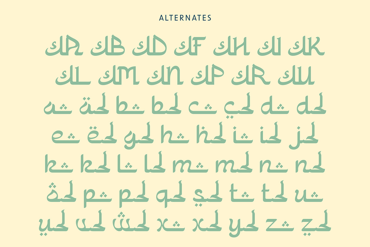 Faditjah - Arabic Style Font, a Script Font by Pikgura (Photo 4 of 8)