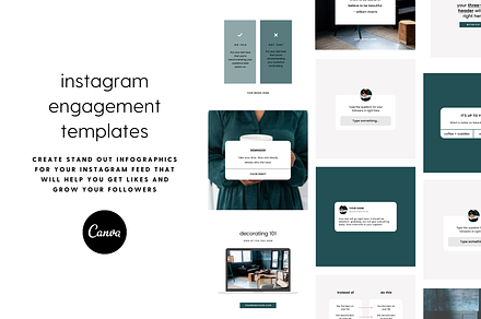 Canva Instagram Engagement Templates