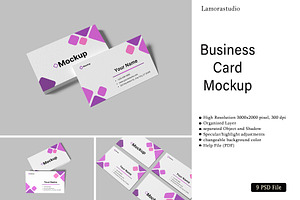 Business Card Mockup, a Card Template by lamorastudio