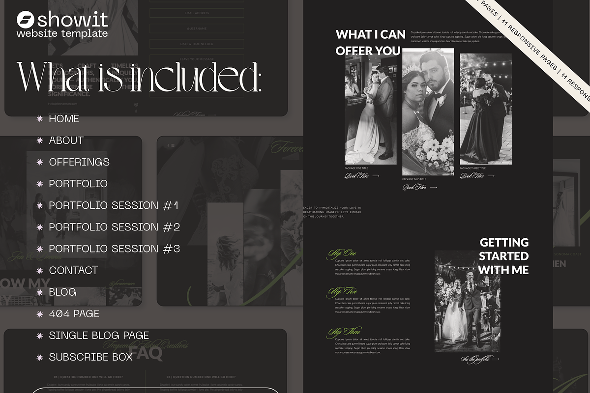 Forevermore Showit Website Template, a WordPress Template by Divinely Guided Studio (Photo 3 of 7)