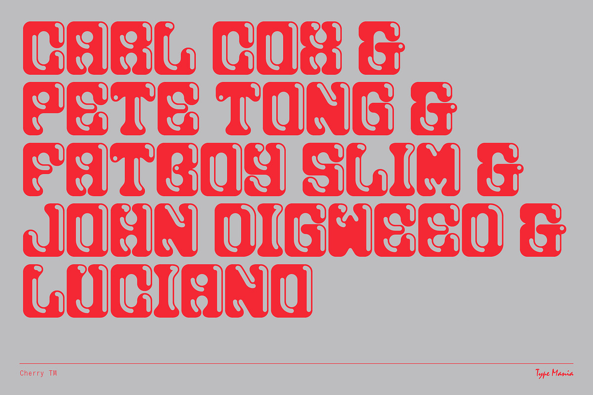 Cherry TM – Hot & Heavy Display Font, a Serif Font by Type Mania (Photo 10 of 14)