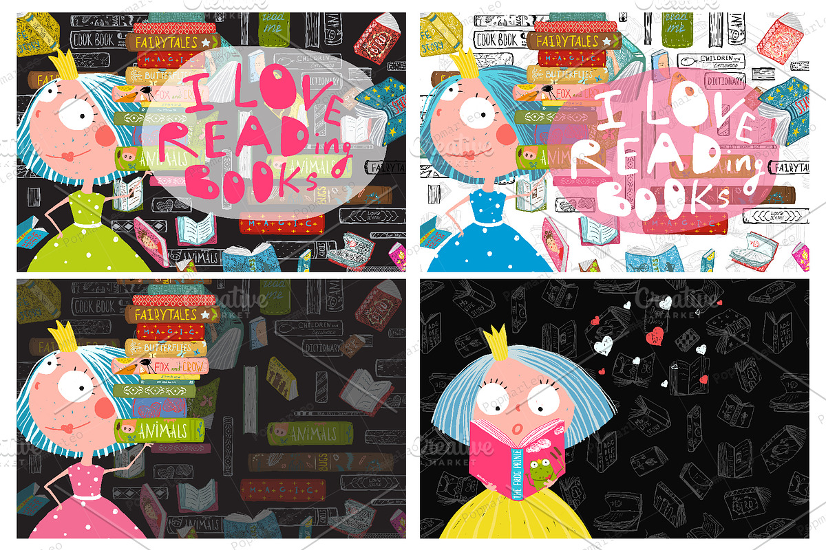 Give me a Book! HUGE Reading Bundle, an Education Illustration by Popmarleo Shop (Photo 6 of 20)