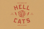 HELL CATS, a Sans Serif Font by Komet & Flicker (Thumbnail 1 of 13)