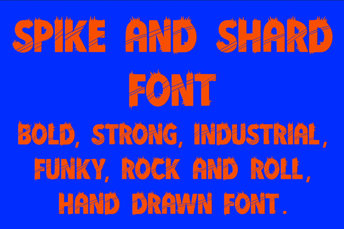 Spike and Shard font, a Font by Charlotte Breedon Design (Photo 1 of 4)