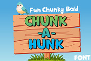 CHUNK-A-HUNK Font, a Sans Serif Font by ACF Designs (Thumbnail 1 of 3)