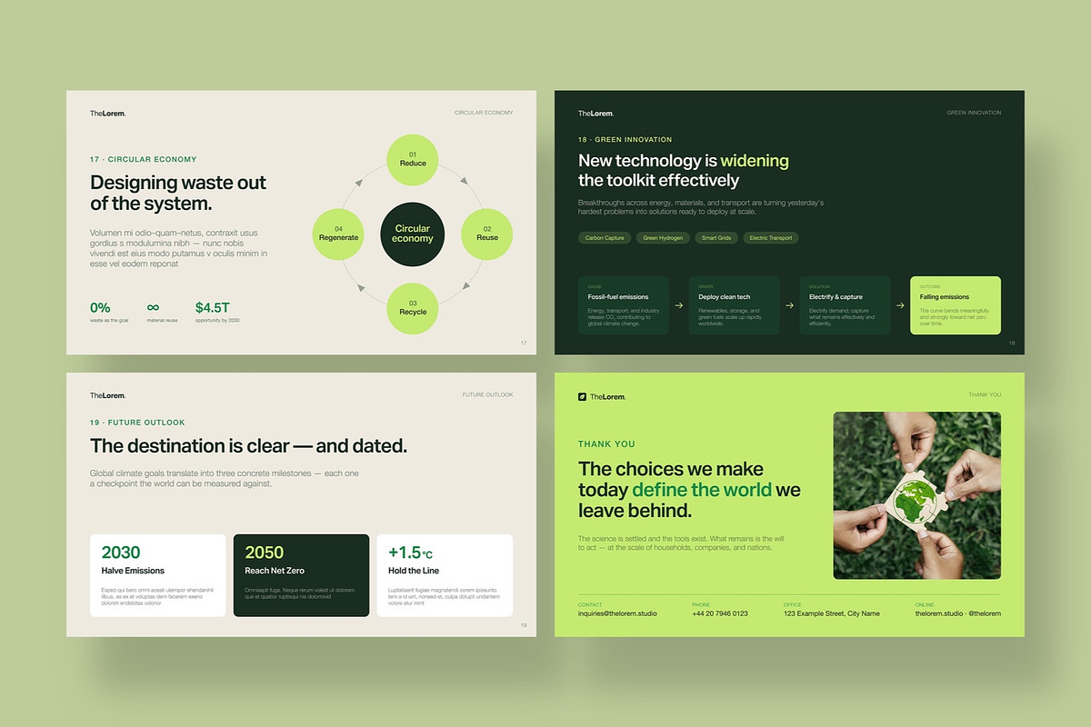 Sustainability Presentation Template, a Presentation Template by BrandPacks (Photo 6 of 7)