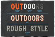 Outdoors Layered Font, a Font by VozzyStock (Thumbnail 4 of 7)