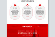 Website Landing Page Design Layout, a Landing Page Template by MightyDesign (Thumbnail 4 of 8)