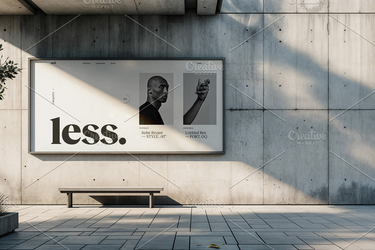 Advertising Wall Poster Mockups, an Advertising Mockup by Dikarte.Store (Photo 4 of 12)