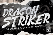 Dragon Striker Horror Marker Y2k, a Blackletter Font by dansdesign (Thumbnail 1 of 7)
