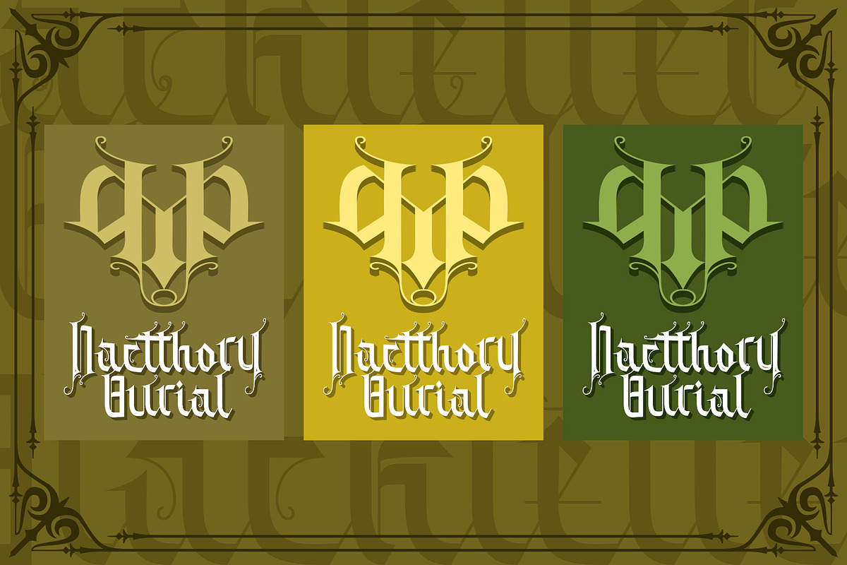 Alitun Incanor, a Blackletter Font by Propertype (Photo 8 of 10)