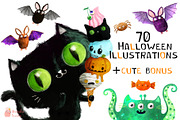 Halloween illustrations, an Illustration by monika.suska (Thumbnail 1 of 8)