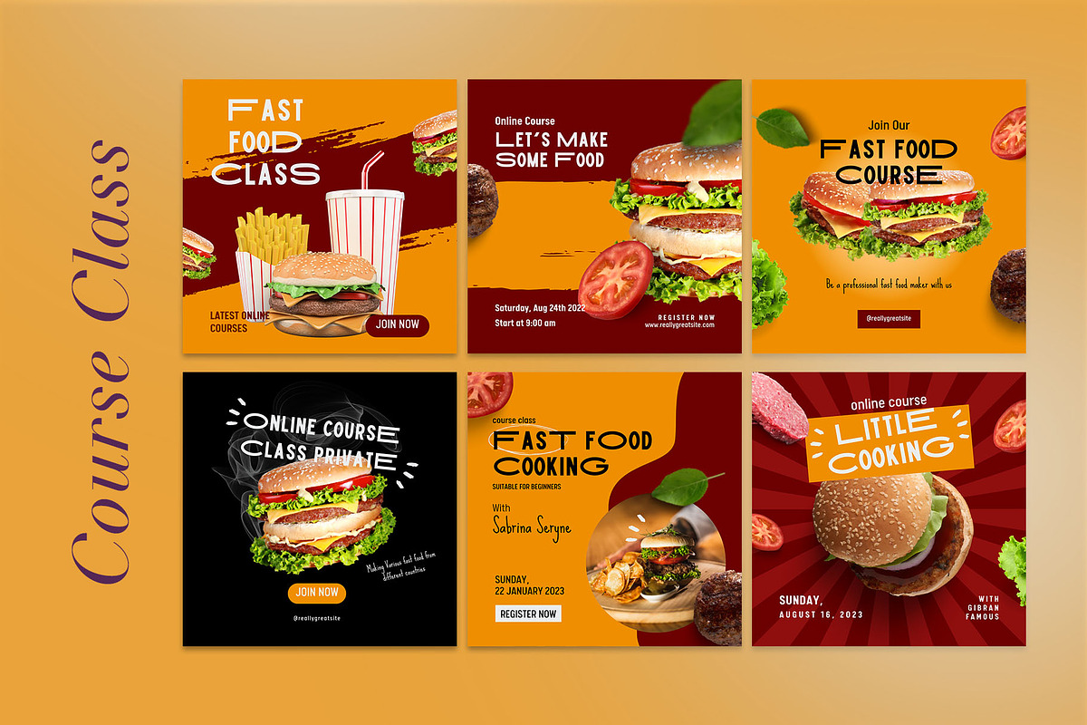 Burger / Food Instagram | CANVA, a Social Media Template by Azruca (Photo 9 of 17)