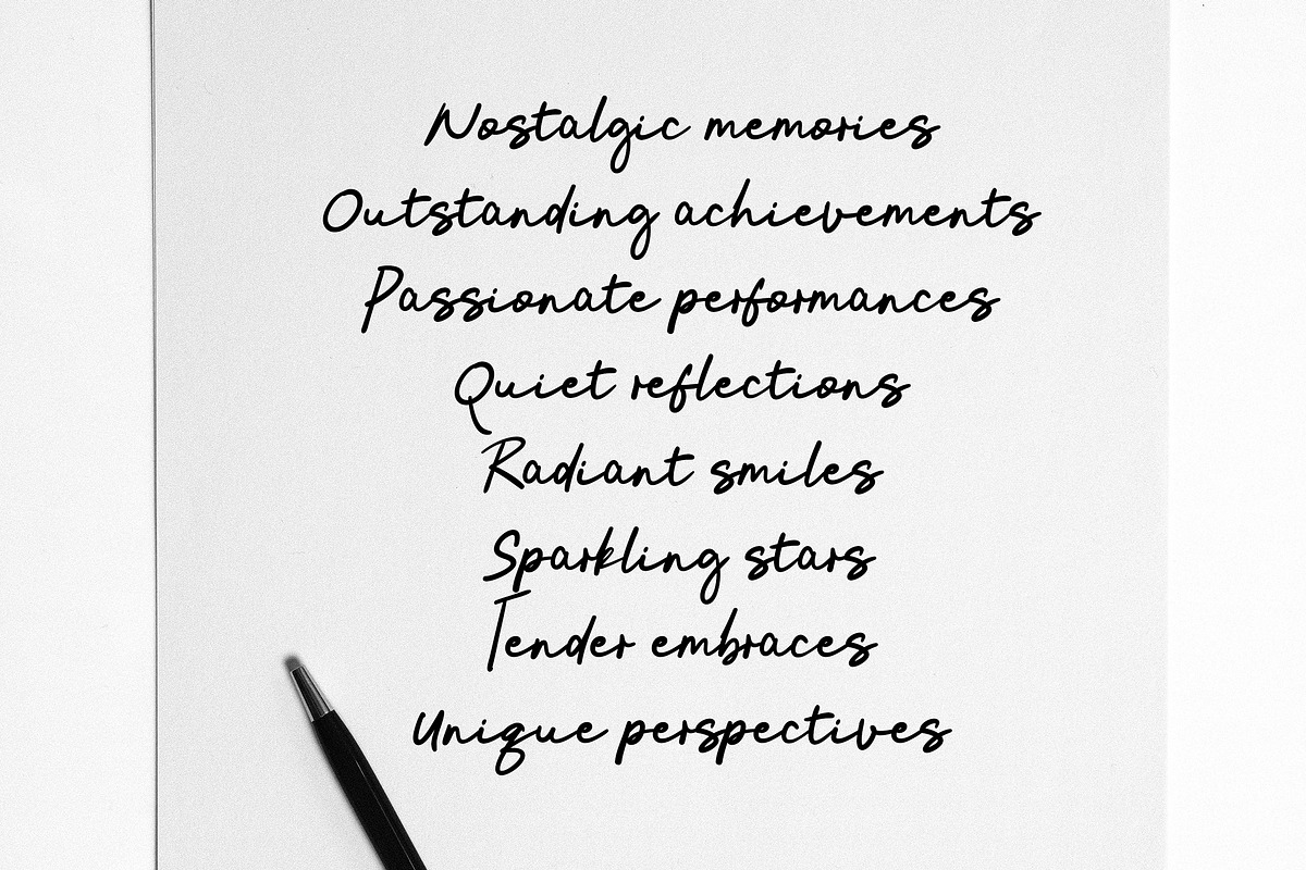 Hibiscus - Bold script font, a Handwritten Font by Fontcastle (Photo 4 of 5)