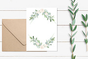 Greenery & Blush Watercolor Florals, a Decorative Illustration by DailyMiracleDigitals,LLC (Thumbnail 2 of 6)